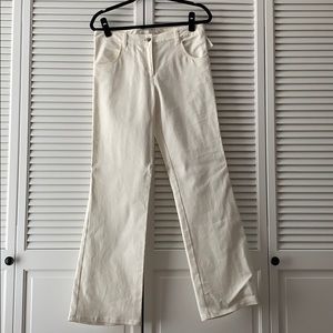 White denim jeans